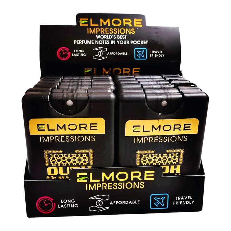 Elmore Pocket Perfumes Display (Oudh Magic)-12ct Box
