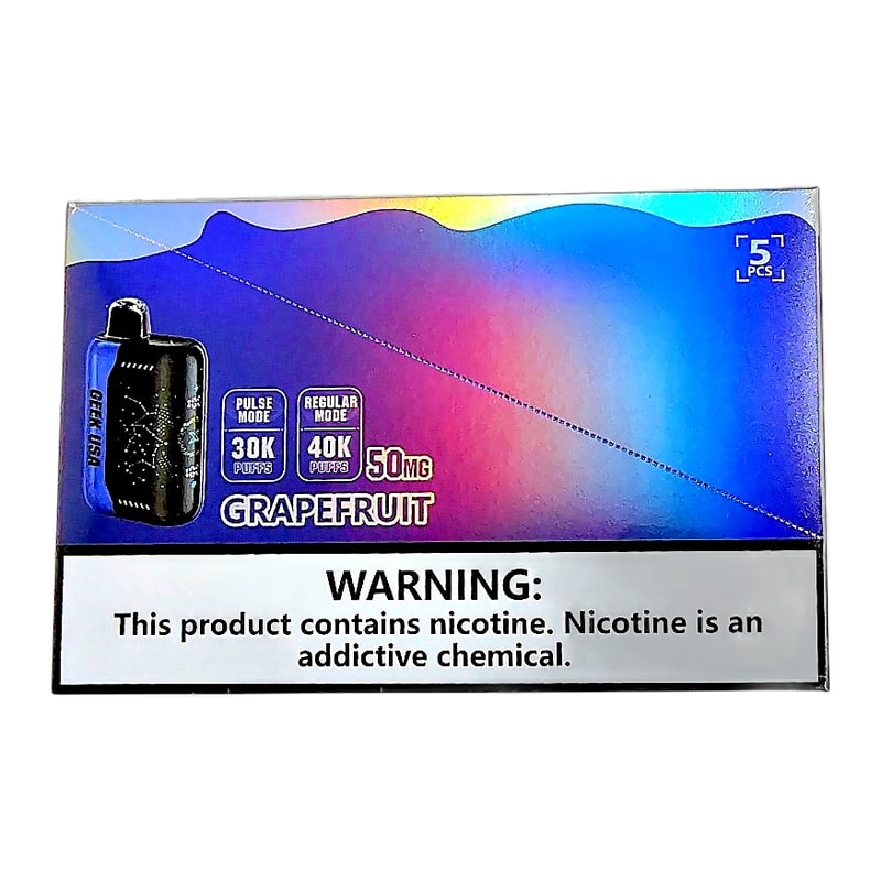 Geek USA Pulse 40K Puff 5ct Box-Grapefruit