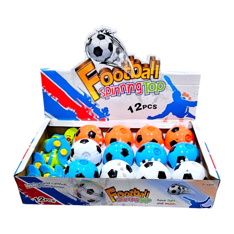 Football Spinning Top 12ct Box