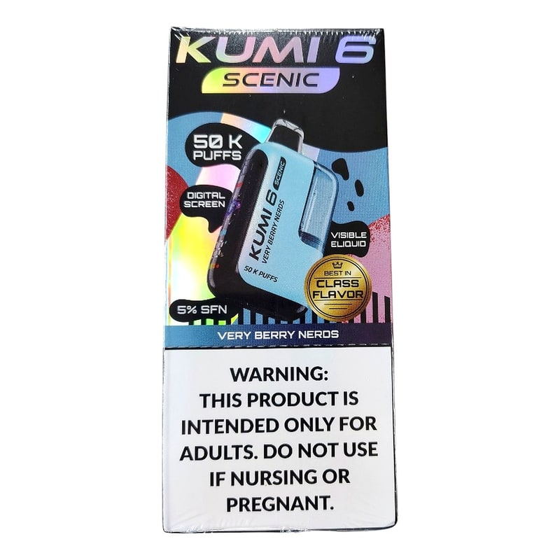 Kumi Scenic 50k Puff 5ct Box-Very Berry Nerds