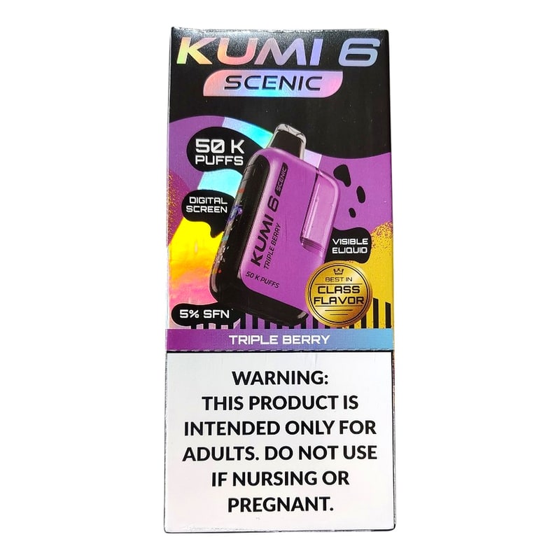 Kumi Scenic 50k Puff 5ct Box-Triple Berry