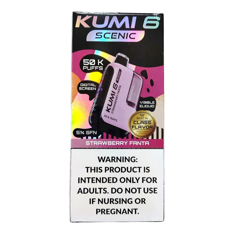 Kumi Scenic 50k Puff 5ct Box-Strawberry Fanta