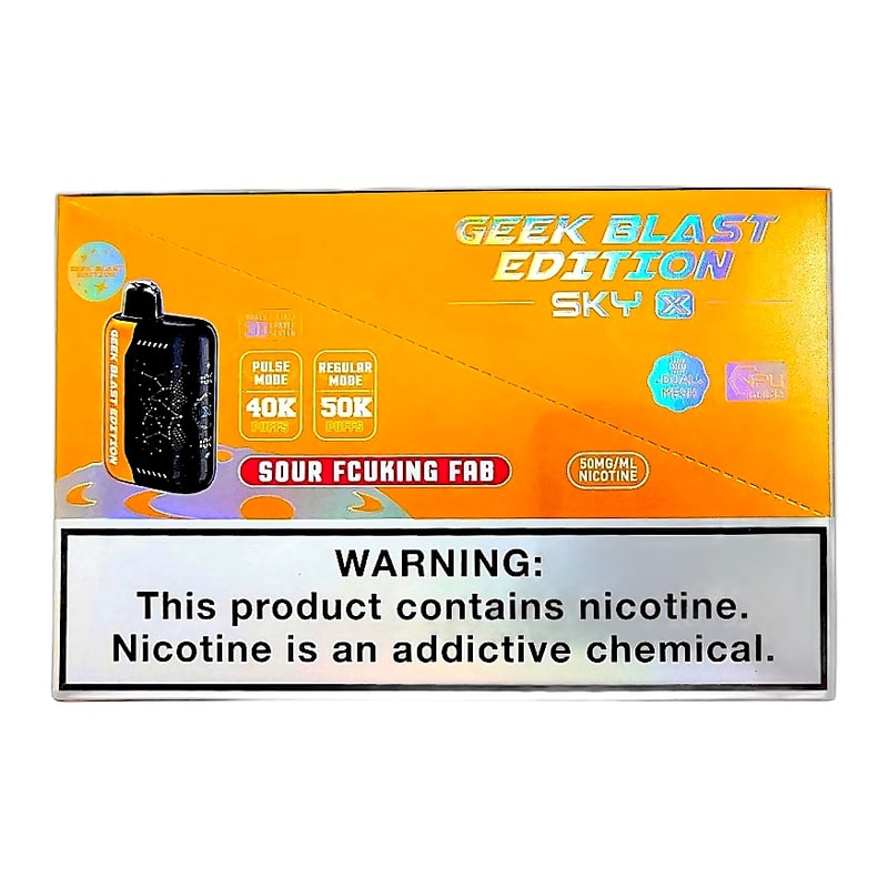 Geek Blast Sky X 50k Puff 5ct Box-Sour Fcuking Fab