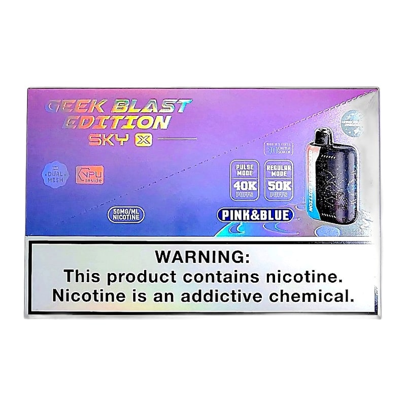 Geek Blast Sky X 50k Puff 5ct Box-Pink&Blue