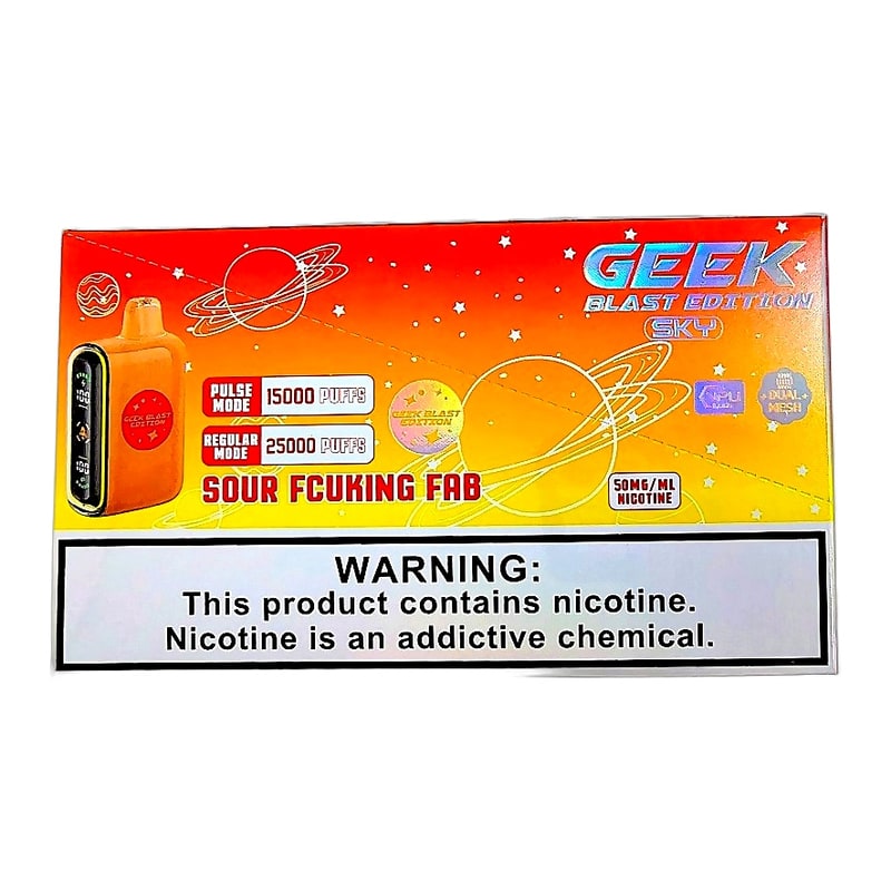 Geek Blast Sky 25k Puff 5ct Box - Sour Fcuking Fab