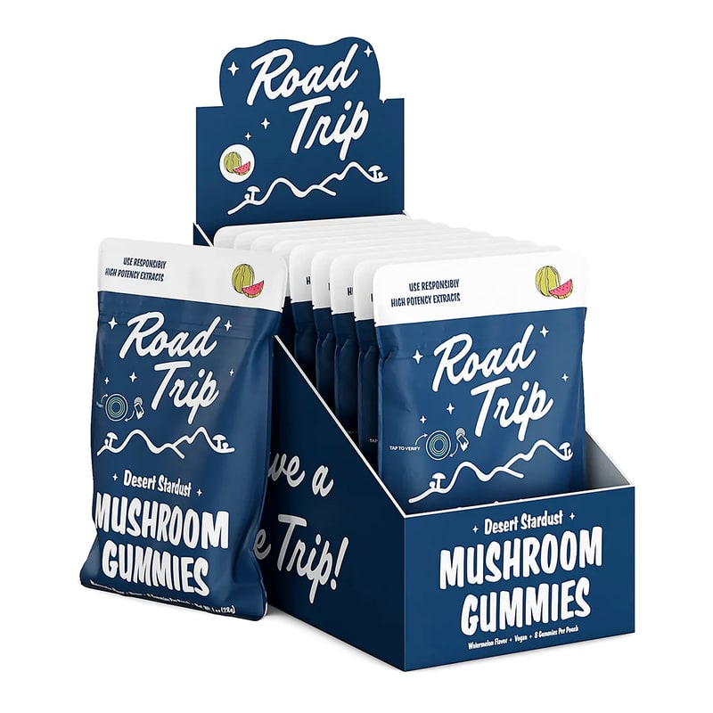 Road Trip Mushroom Vegan Gummies 8pk 10ct Box-Watermelon