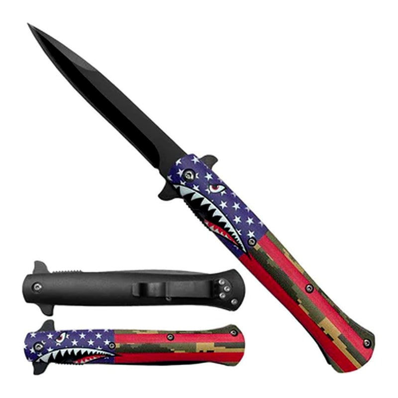 Knife -KS1157SH1 Shark Teeth Folding Knife