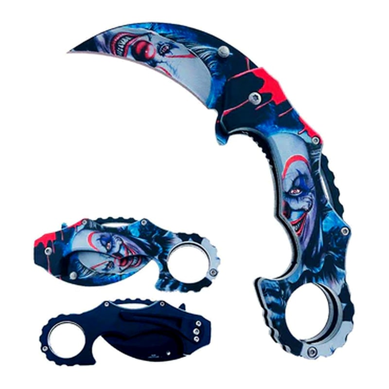 Knife -KS1661JK Killer Clown Folding Knife