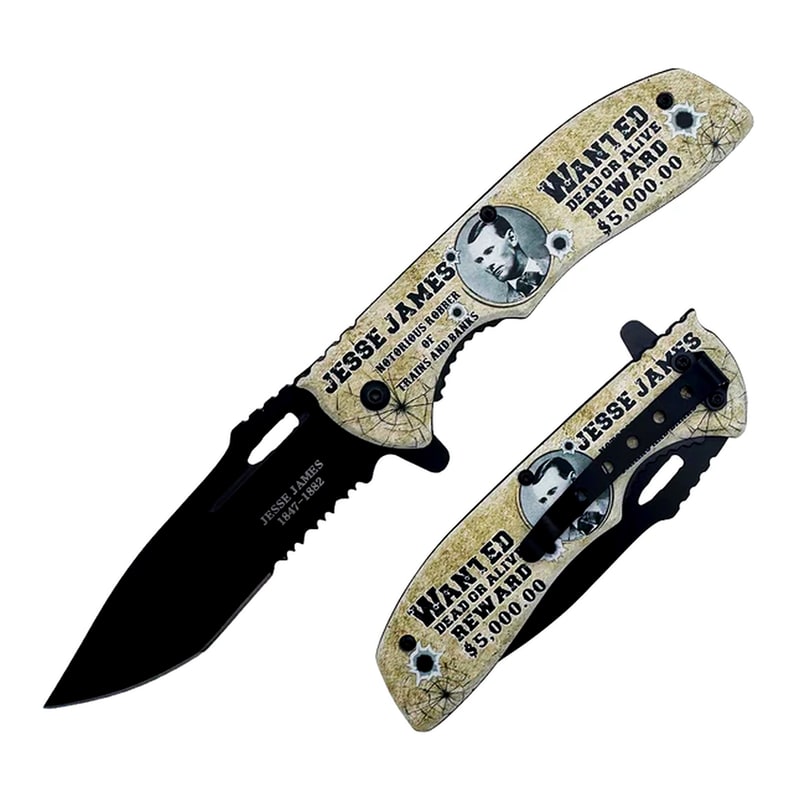 Knife -PK3200-JJ Jesse James Pocket Knife