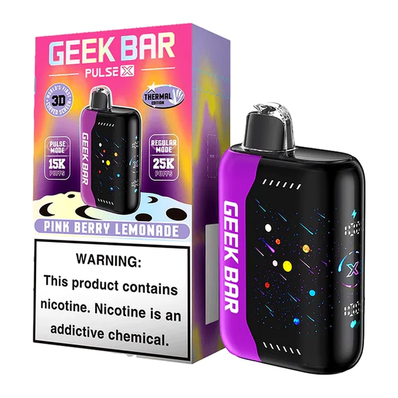 Geek Bar Pulse X 25000 5ct Box-Pink Berry Lemonade