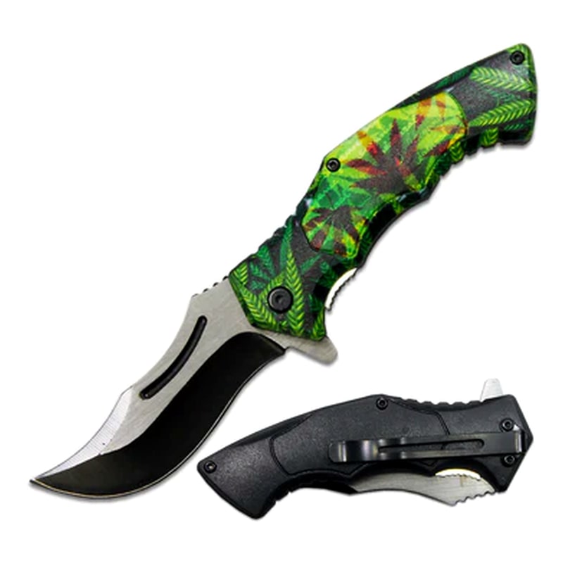 Knife -PK6080-M2 Cannabis Folding Knife
