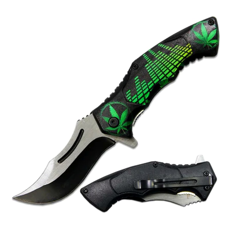 Knife -PK6080-M3 Cannabis Folding Knife