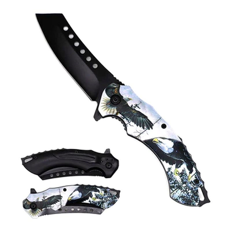 Knife -KS30175EG1 Eagle Design Folding Knife