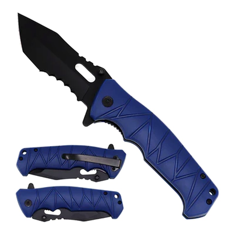 Knife -KS1025NV Navy Blue Handle Folding Knife