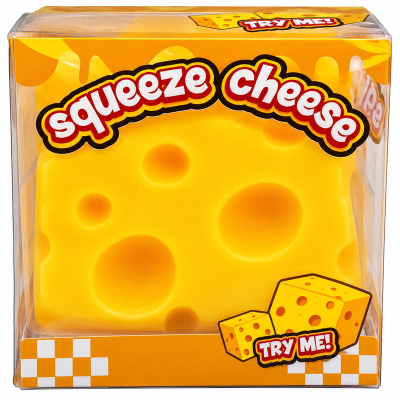 Giant Cheese Squeeze Toy