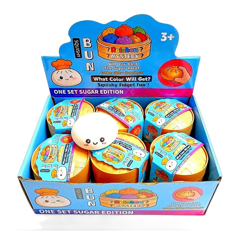 Dumplings With Face Squeeze Toy 12ct Box