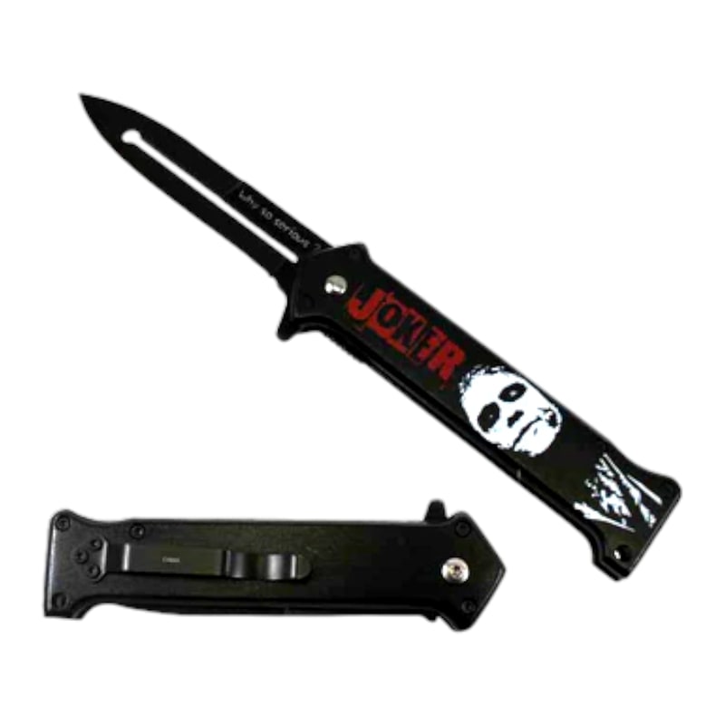 Knife -BF016416BK Metal Balck Handle Pocket Knife