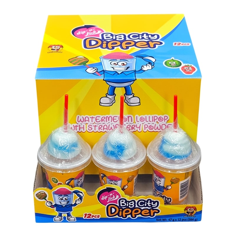 Sour City Big Dipper Lollipop Toy Candy 12ct Box
