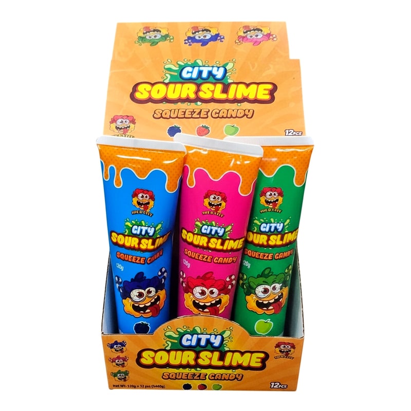 Sour City Sour Slime Toy Candy 12ct Box