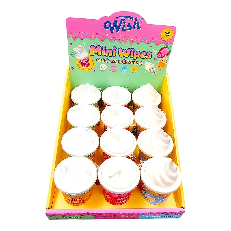 Wish Mini Wipes 12ct Box