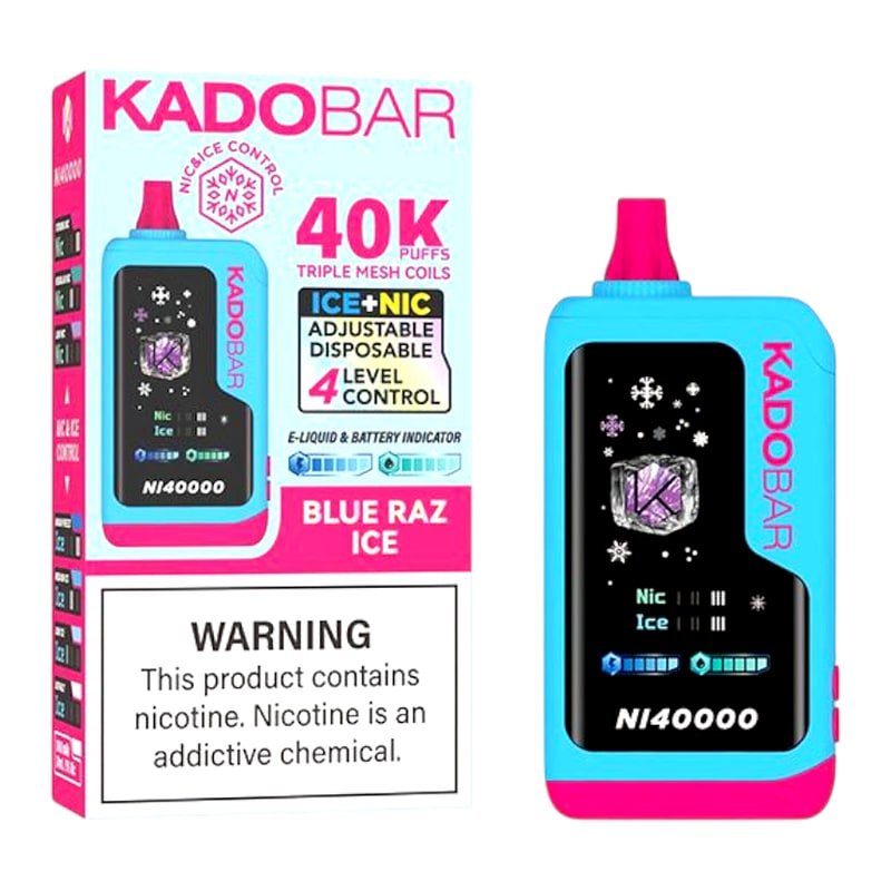 Kado Bar 40K Puff 5ct Box - Blue Razz Ice