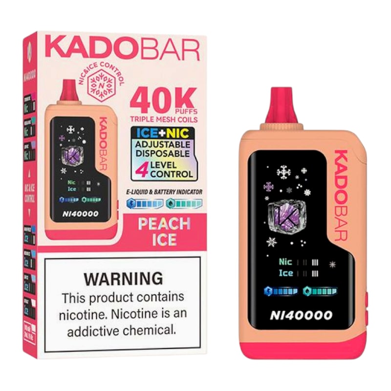 Kado Bar 40K Puff 5ct Box-Peach Ice