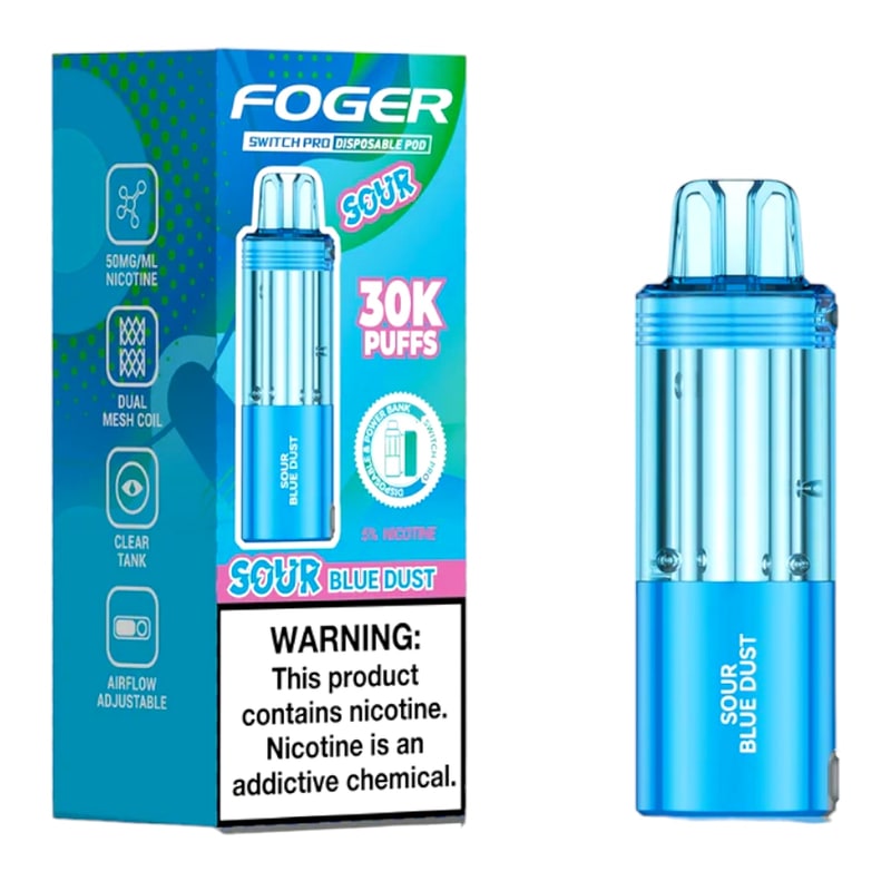 Foger Switch Pro POD 30K 5ct Box - Sour Blue Dust