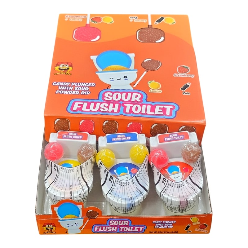 Sour City Sour Flush Toilet Toy Candy 12ct Box