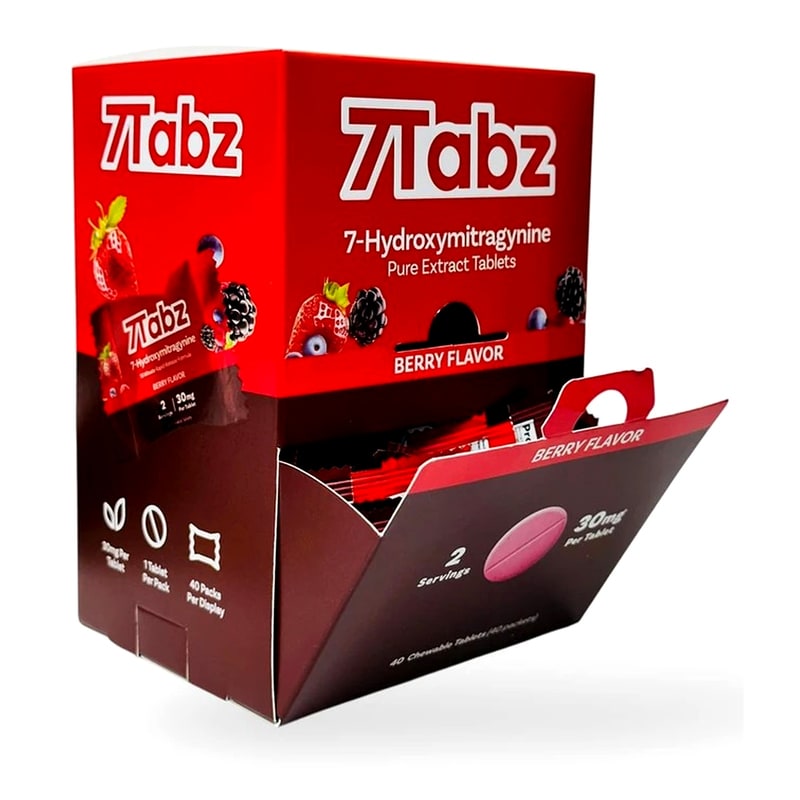 7Tabz 7-Hydroxy 30mg 40ct Box-Berry Flavor