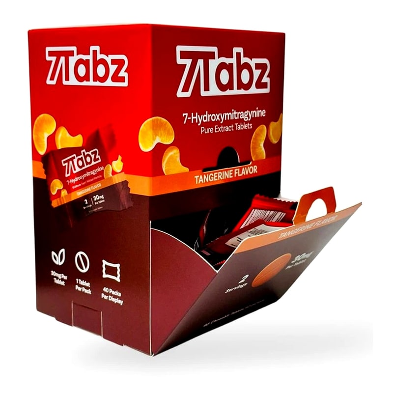 7Tabz 7-Hydroxy 30mg 40ct Box-Tangerine Flavor