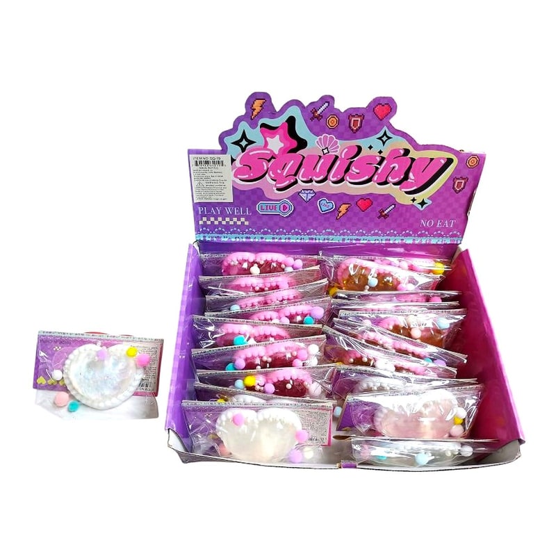 Heart Shape Squeeze Toy 20ct Box