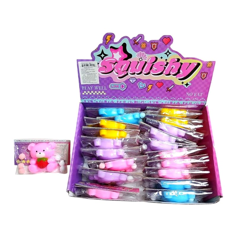 Bear Squeeze Toy 20ct Box