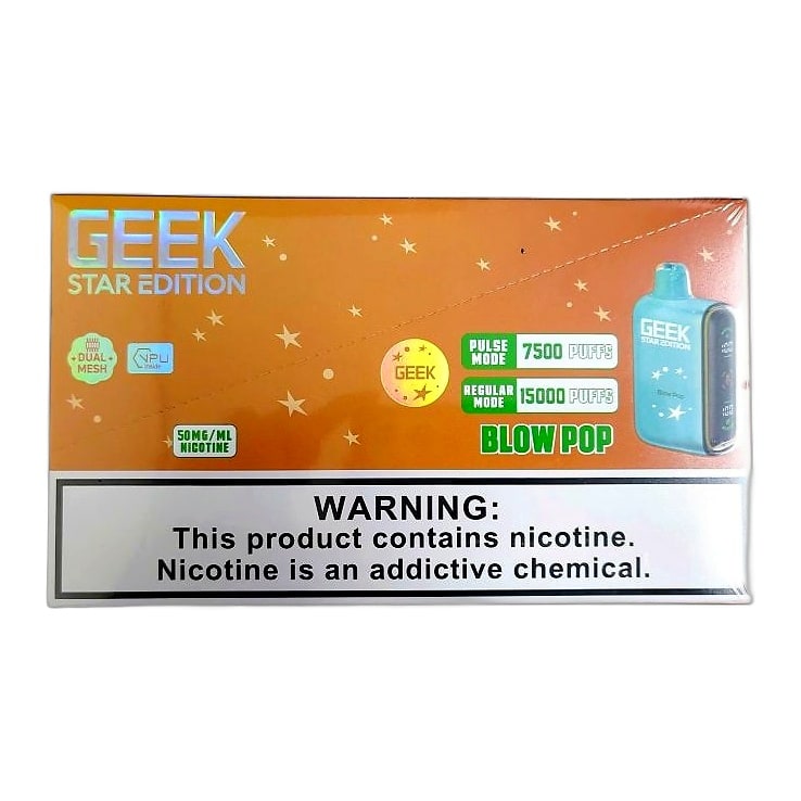 Geek Star Edition 15k Puff 5ct Box-Blow Pop