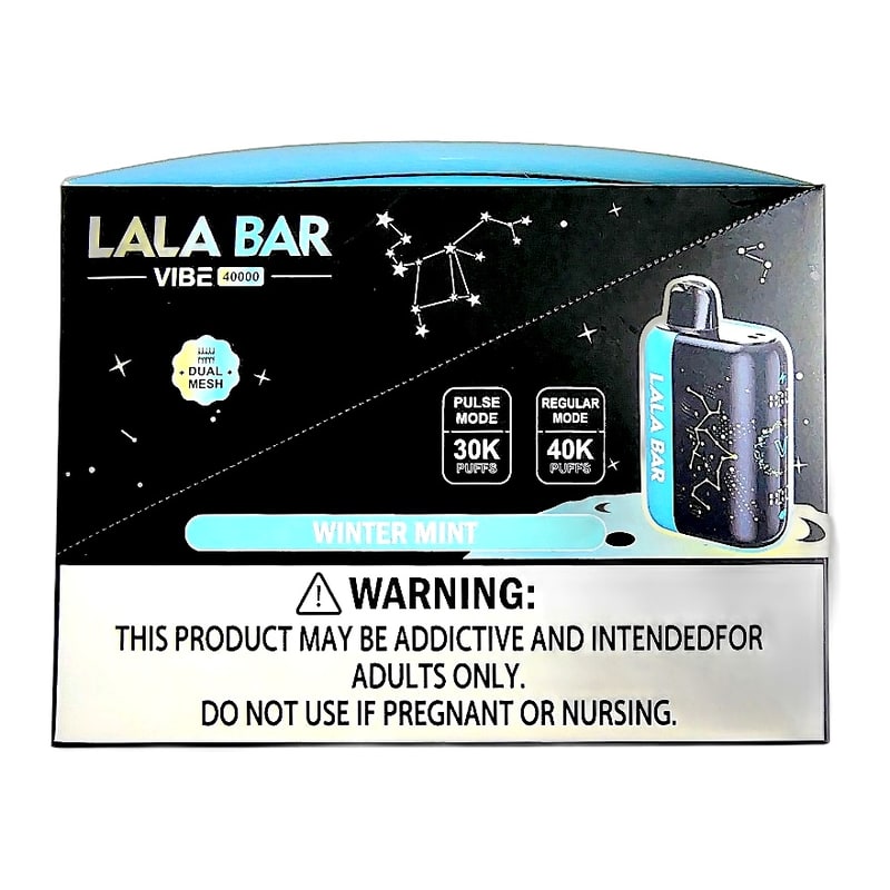 Lala Bar 40k Puff (Nixodine) 5ct Box - Winter Mint