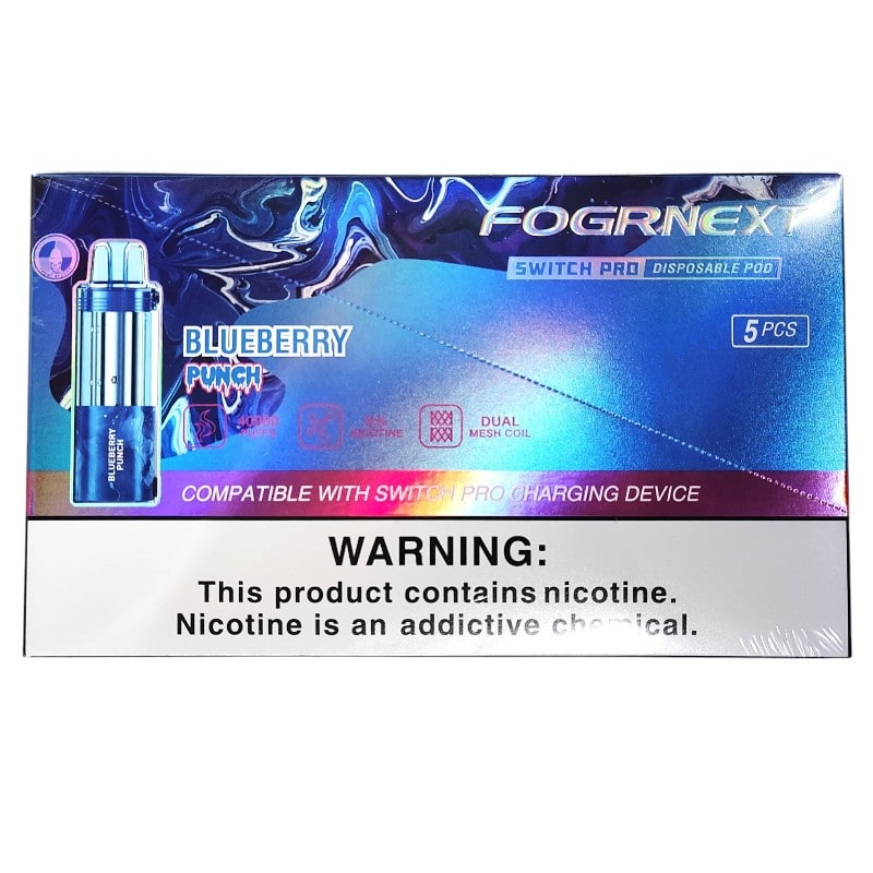 Fogr Next Switch Pro Pod 40k Puff 5ct Box - Blueberry Punch