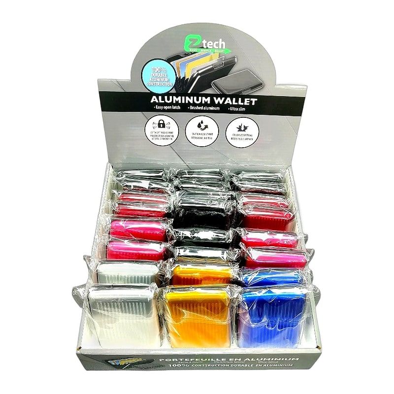 Aluminum Wallet 24ct Box