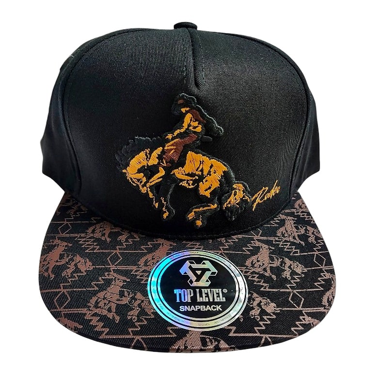 Hip-Hop Caps -Rodeo Design Black