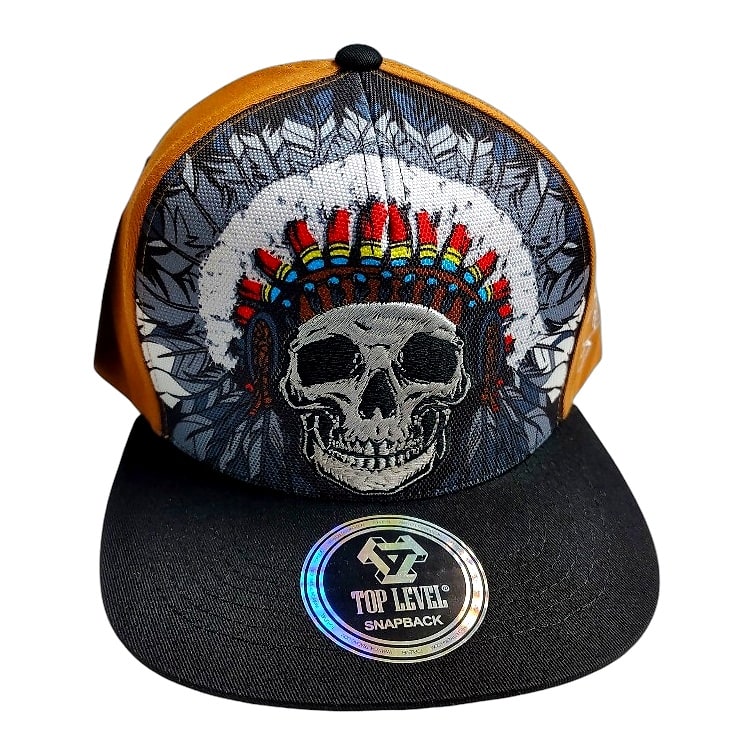 Hip-Hop Caps -Native American Skulls