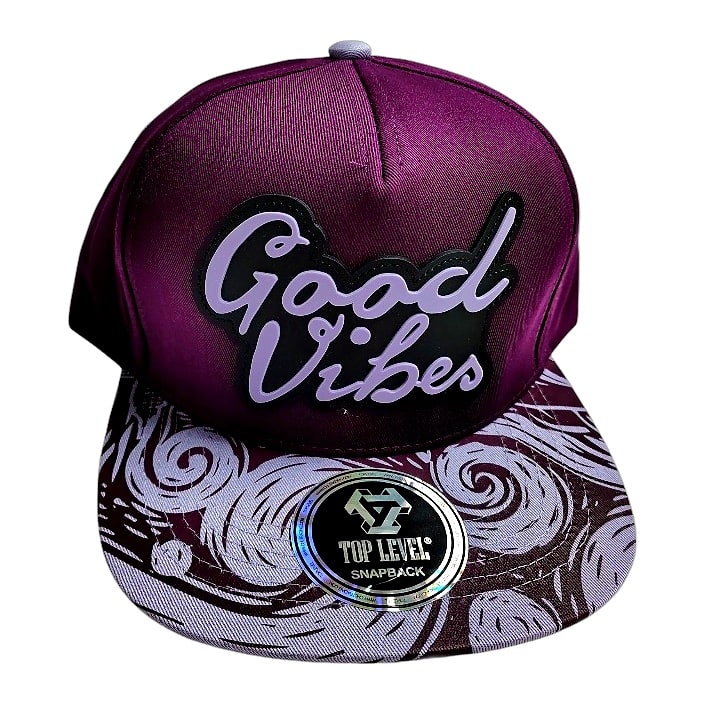 Hip-Hop Caps -Good Vibes Purple