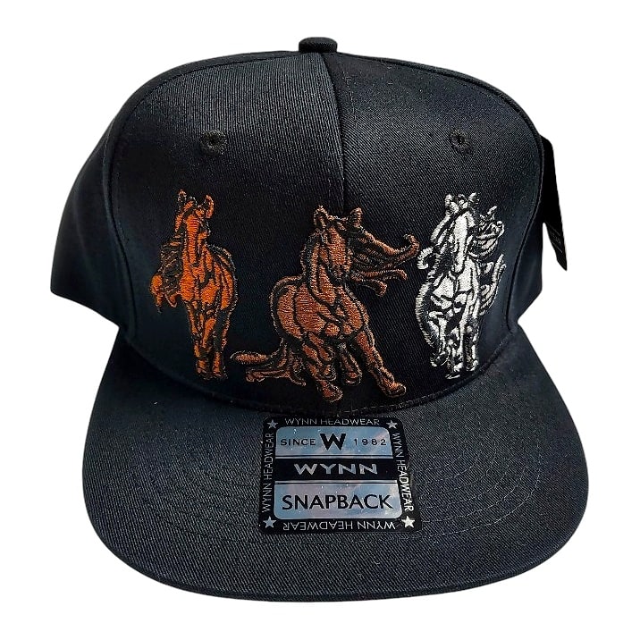 Hip-Hop Caps -Three Horse Design