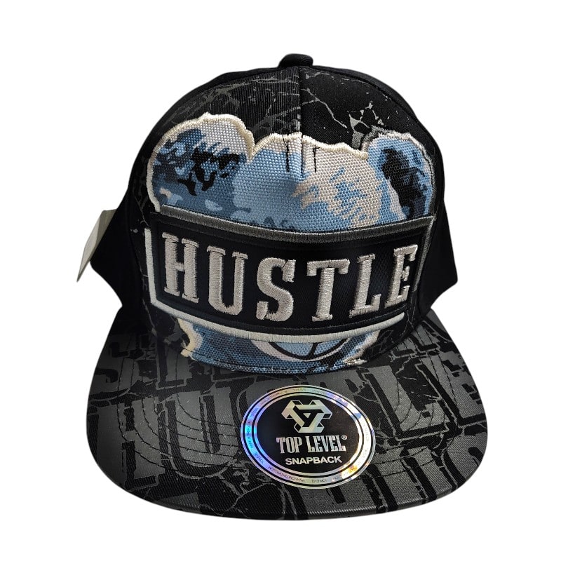 Hip-Hop Caps -Hustle Patch Black
