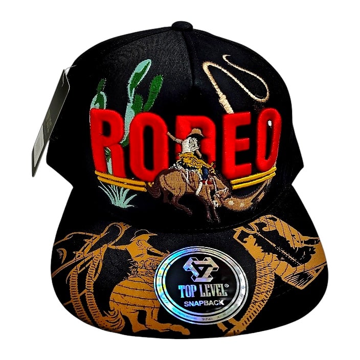 Hip-Hop Caps -Rodeo Horse Rider Black