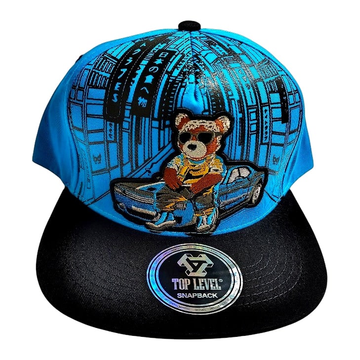 Hip-Hop Caps -Teddy Bear With Car Design