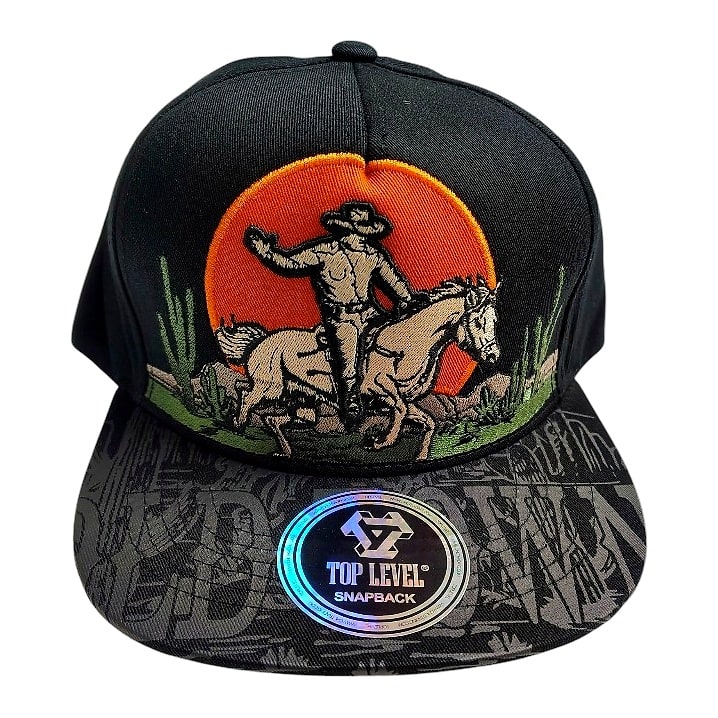Hip-Hop Caps -Horse Rider Nature Black