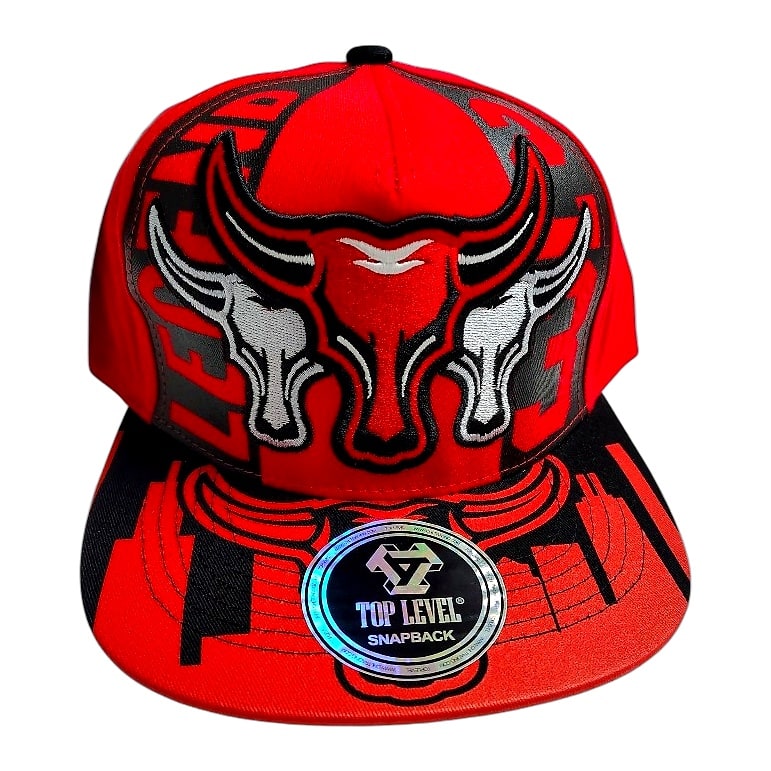 Hip-Hop Caps -Chicago Bull "Legend" Red