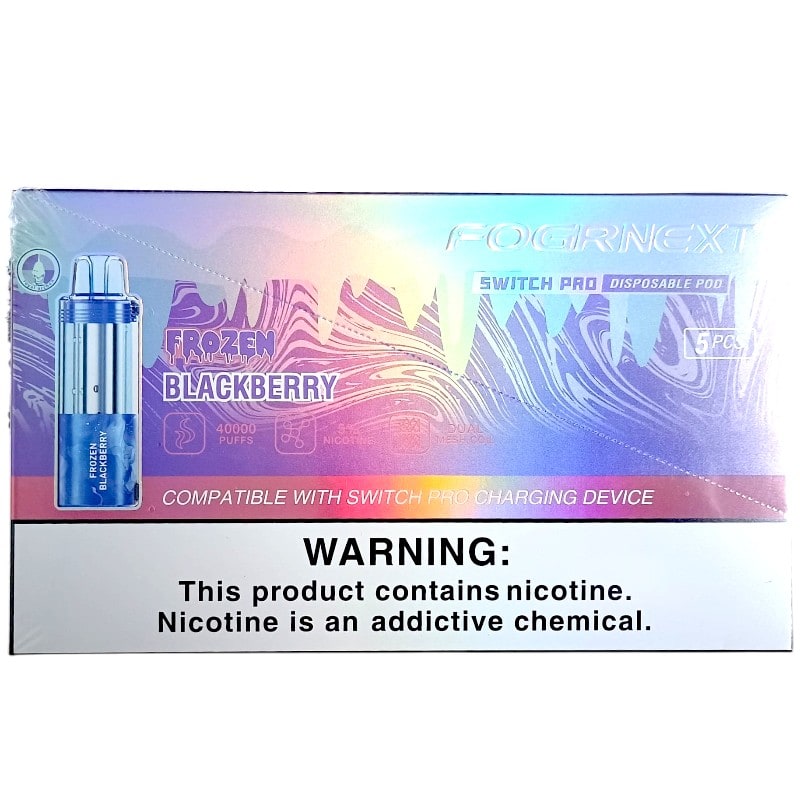 Fogr Next Switch Pro Pod 40k Puff 5ct Box - Frozen Blackberry