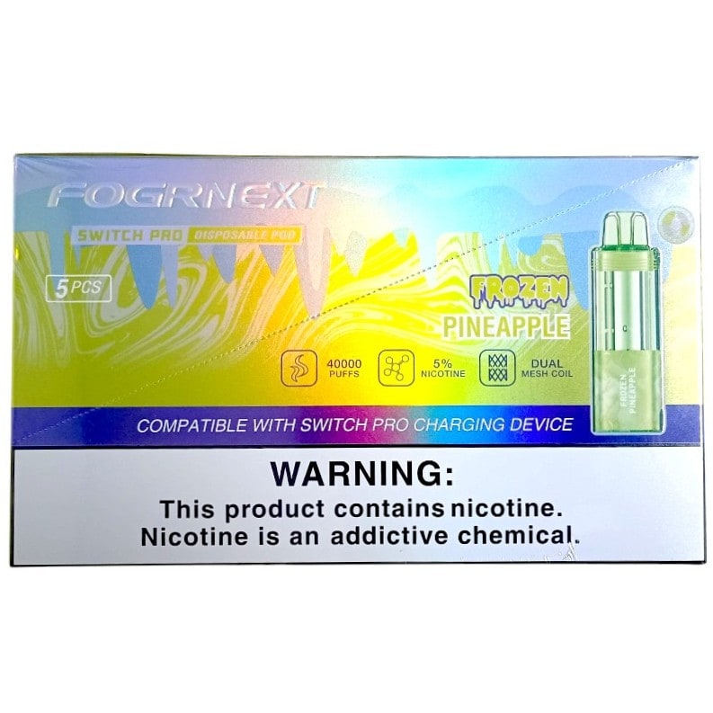 Fogr Next Switch Pro Pod 40k Puff 5ct Box - Frozen Pineapple