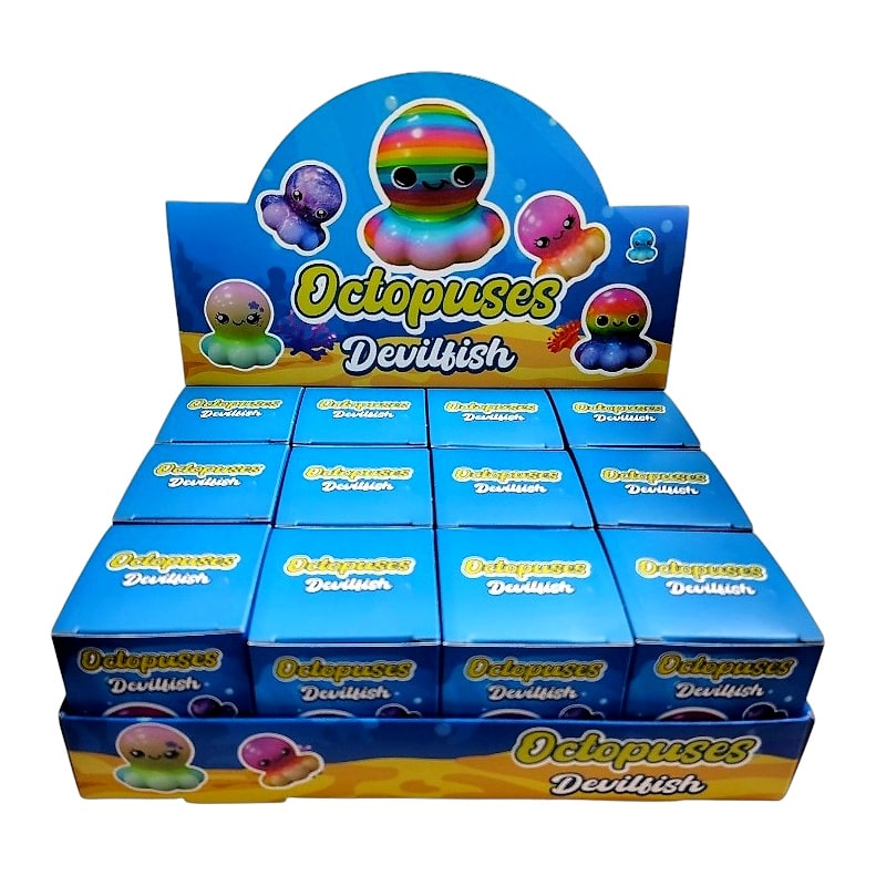 Octopuses Devilfish Squeeze Toy -12ct Box