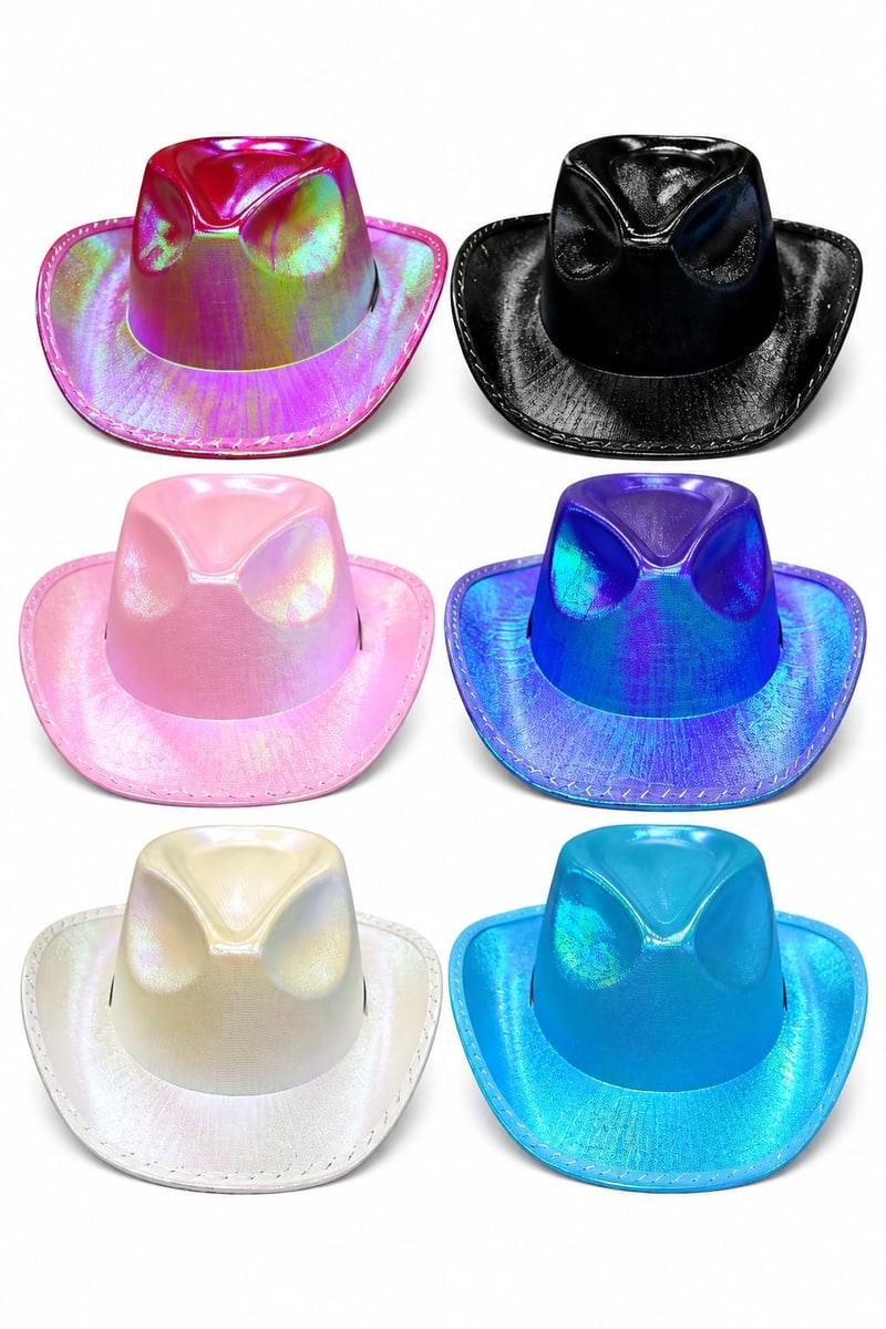 Cowboys Hats With Light - up & Assorted Color