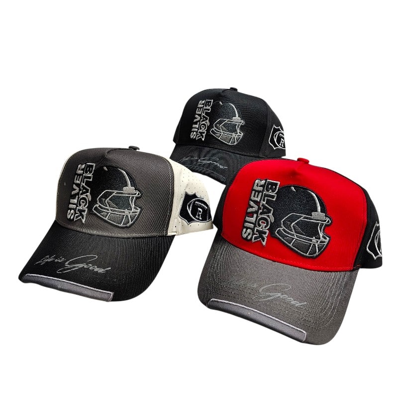 Truckers Caps -Sliver Black Life Is good